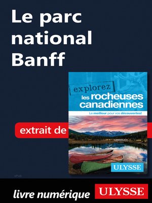 cover image of Le parc national Banff